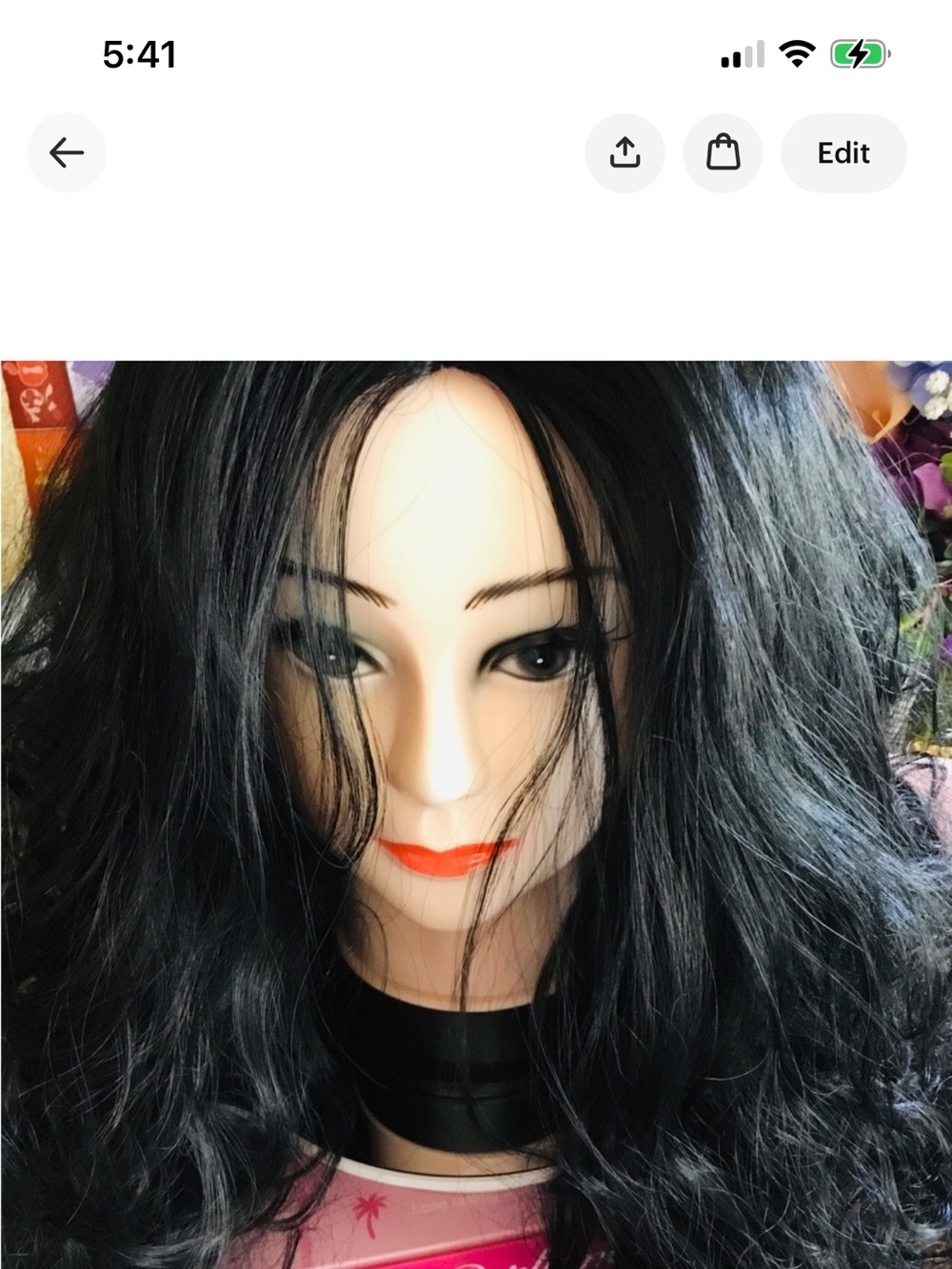 Beautiful black wig no lace